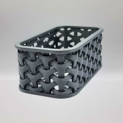 Catégorie rangement Panier rectangulaire à motif géométrique